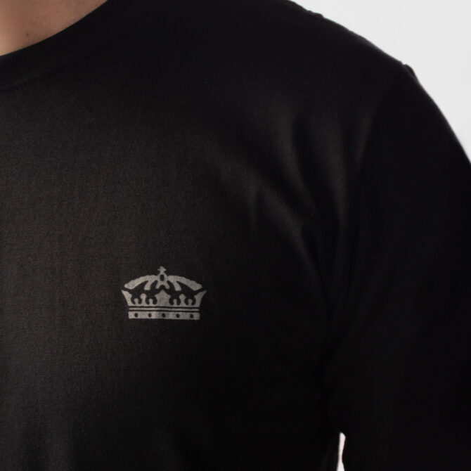 CAMISETA CORONA LETTERING MASC. P PRETO