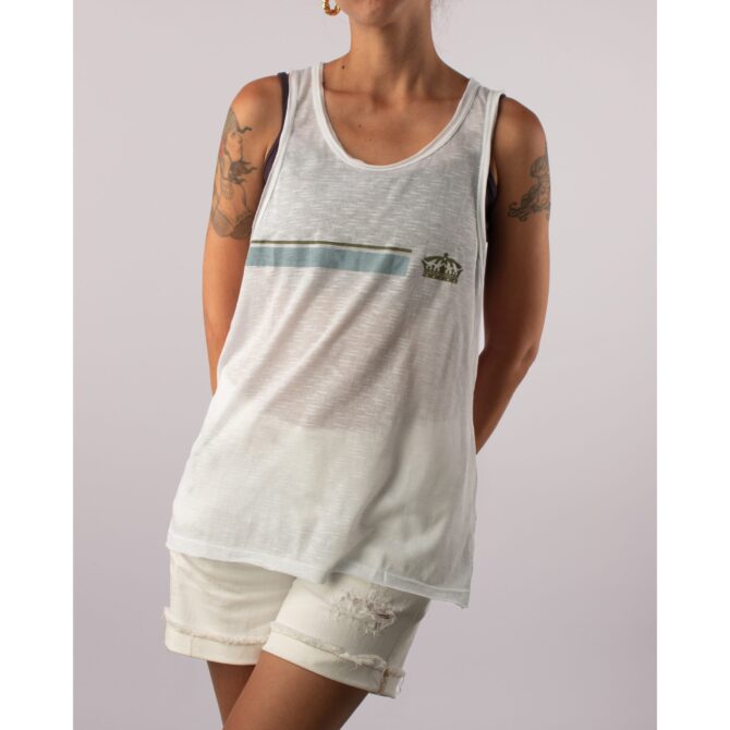 Regata Corona Simple Crow Feminina Branco