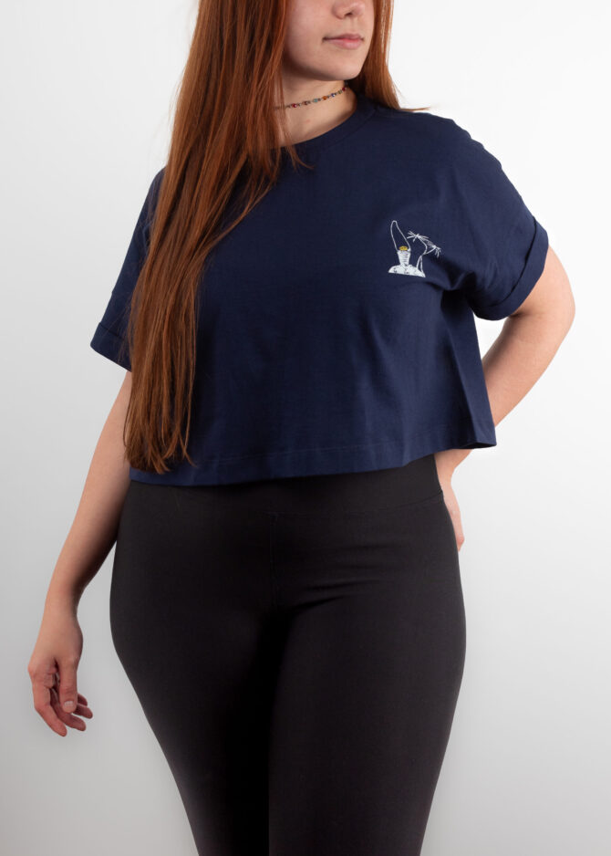 Cropped Azul "Prancha" Corona