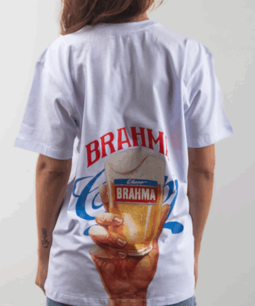 CAMISETA BRANCA CHOPP BRAHMA